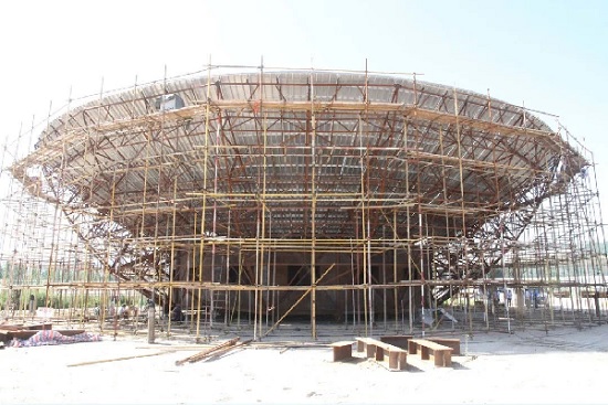 天問一號火星探測器，70米天線（GRAS-4）制造過程圖